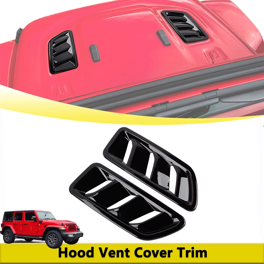Glossy Black Hood Vent Cover Trim for Jeep Wrangler JL Gladiator JT 2018-2026 Air Intake Decoration Car Styling Accessories ABS
Glossy Black Hood Vent Cover Trim for Jeep Wrangler JL Gladiator JT 2018-2026 Air Intake Decoration Car Styling Accessories ABS