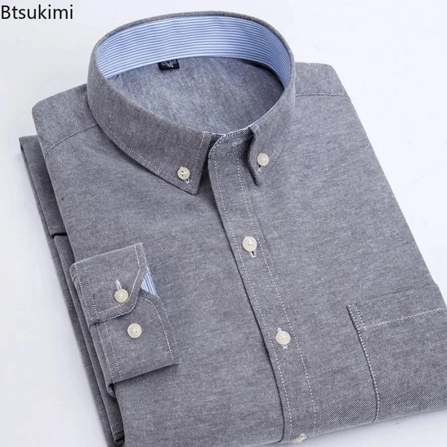 New Oxford Long Sleeve Shirts Men's Fashion Classic Solid Business Casual Shirts Men Slim Button Collar Formal Shirt Blouse Male
New Oxford Long Sleeve Shirts Men's Fashion Classic Solid Business Casual Shirts Men Slim Button Collar Formal Shirt Blouse Male