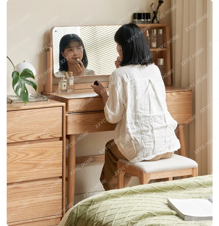 yj32 All solid wood makeup table, oak style modern simple makeup table
yj32 All solid wood makeup table, oak style modern simple makeup table