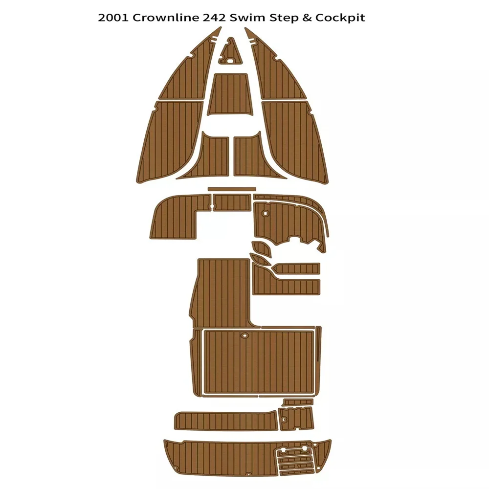2001 Crownline 242 Плавательная платформа Кокпита Лодка из ЭВА Искусственная пена Тиковая палуба Пол Морской полов Тиковая яхта Лодка морские аксессуары
2001 Crownline 242 Плавательная платформа Кокпита Лодка из ЭВА Искусственная пена Тиковая палуба Пол Морской полов Тиковая яхта Лодка морские аксессуары