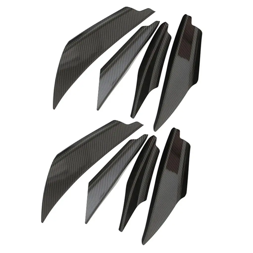 Front Bumper Canards Splitters Trim Carbon Fiber Fins Body Lip Spoiler Kit for Automotive Car Modification
Front Bumper Canards Splitters Trim Carbon Fiber Fins Body Lip Spoiler Kit for Automotive Car Modification