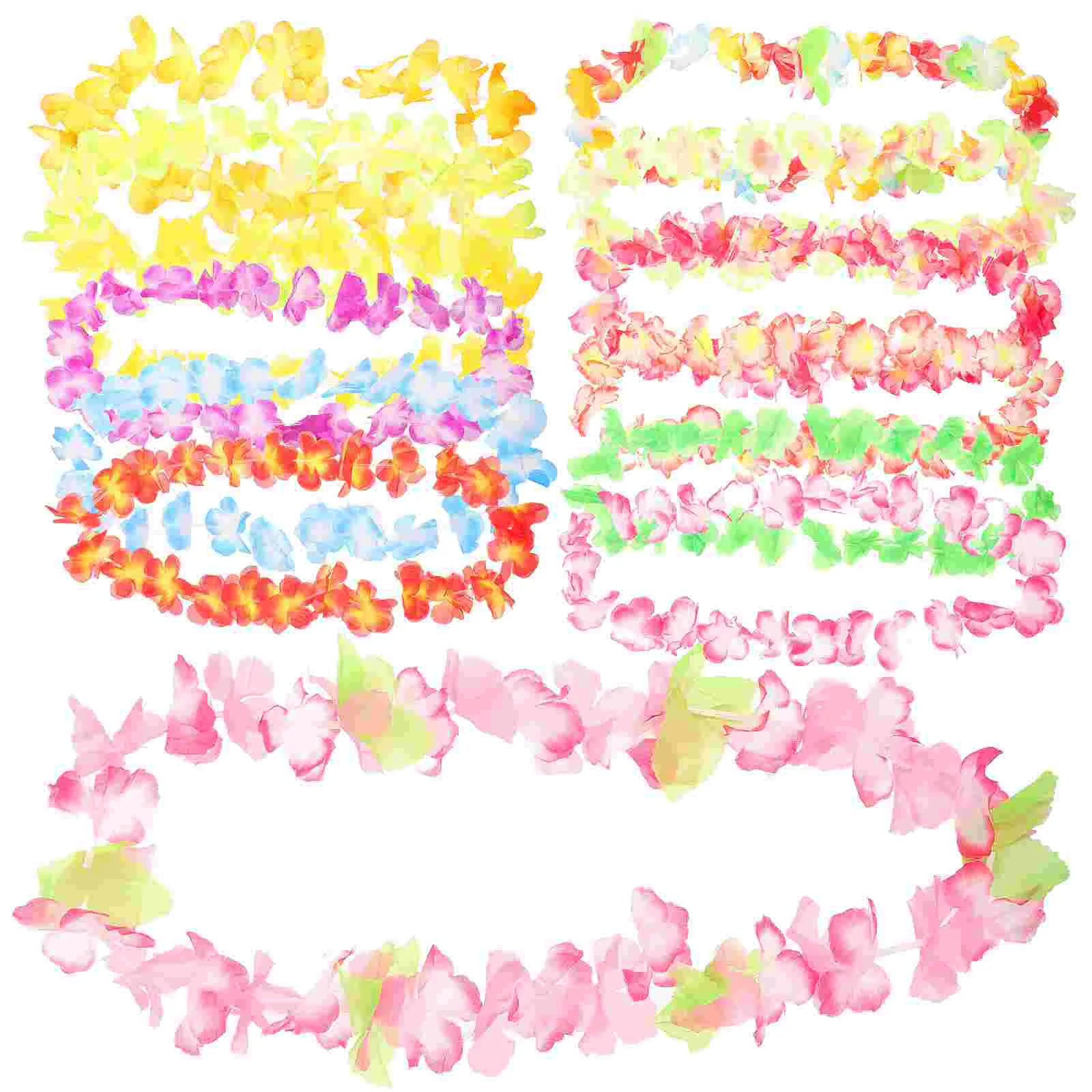 50 PCS Wreath Hawaii Garland Decorate Flower Necklace Flowers Hawaiian Leis Luau Banquet
50 PCS Wreath Hawaii Garland Decorate Flower Necklace Flowers Hawaiian Leis Luau Banquet