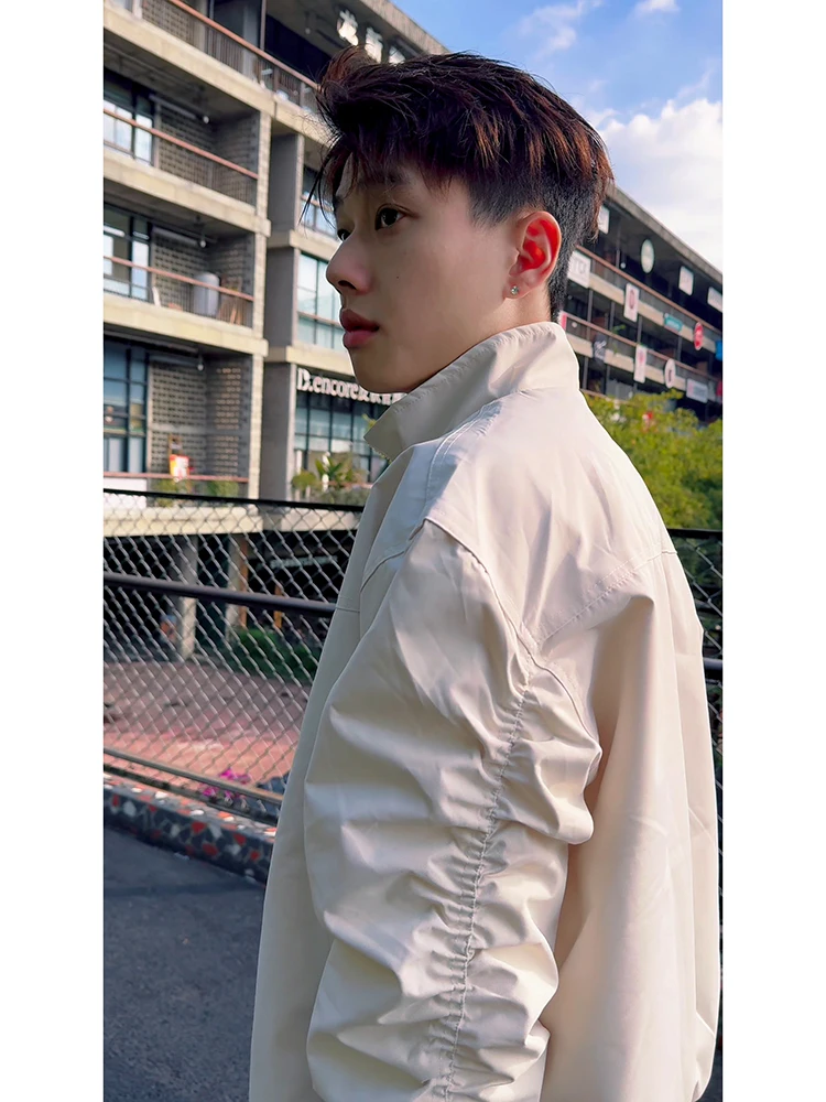 Cleanfit White Stand Collar Jaet Men's Autumn Winter American Flight Jaet Cotton ort Baseball Sle Loose Fit Outerwear
Cleanfit White Stand Collar Jaet Men's Autumn Winter American Flight Jaet Cotton ort Baseball Sle Loose Fit Outerwear