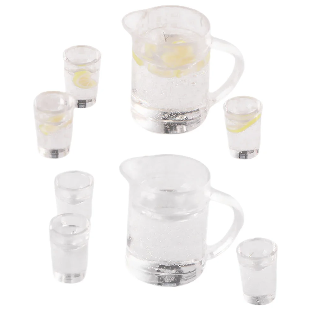8pcs Mini Water Lemonade Set 1 Kettle 3 Cups Kitchen Accessories House Decor Lasting Color Miniature Drinks
8pcs Mini Water Lemonade Set 1 Kettle 3 Cups Kitchen Accessories House Decor Lasting Color Miniature Drinks