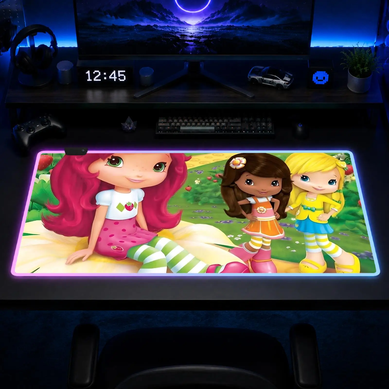 Strawberry S-Shortcake Mouse Pad Gaming Anime Mouse Pad XXL RGB Desk Mats LED Table Pads Backlit Rubber Desktop
Strawberry S-Shortcake Mouse Pad Gaming Anime Mouse Pad XXL RGB Desk Mats LED Table Pads Backlit Rubber Desktop