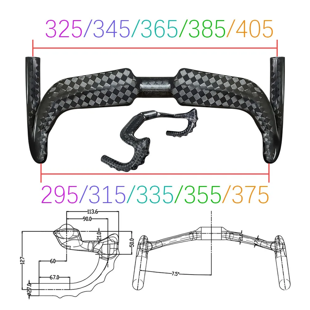 Full carbon fiber windbreak field bicycle handle bending handle dead flying handlebar 12K bright light
Full carbon fiber windbreak field bicycle handle bending handle dead flying handlebar 12K bright light