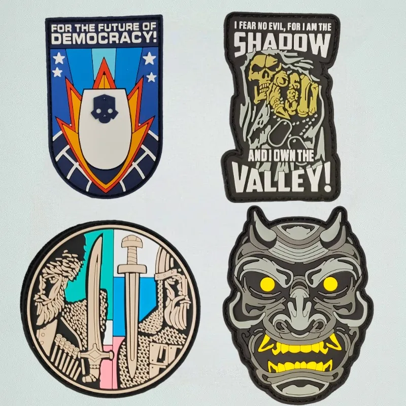 3D Soft Rubber Devil Mask PVC Patch Armor Warrior Tactical Badge Death Skull Armband Aviation Technology Patches for Clothing
3D Soft Rubber Devil Mask PVC Patch Armor Warrior Tactical Badge Death Skull Armband Aviation Technology Patches for Clothing