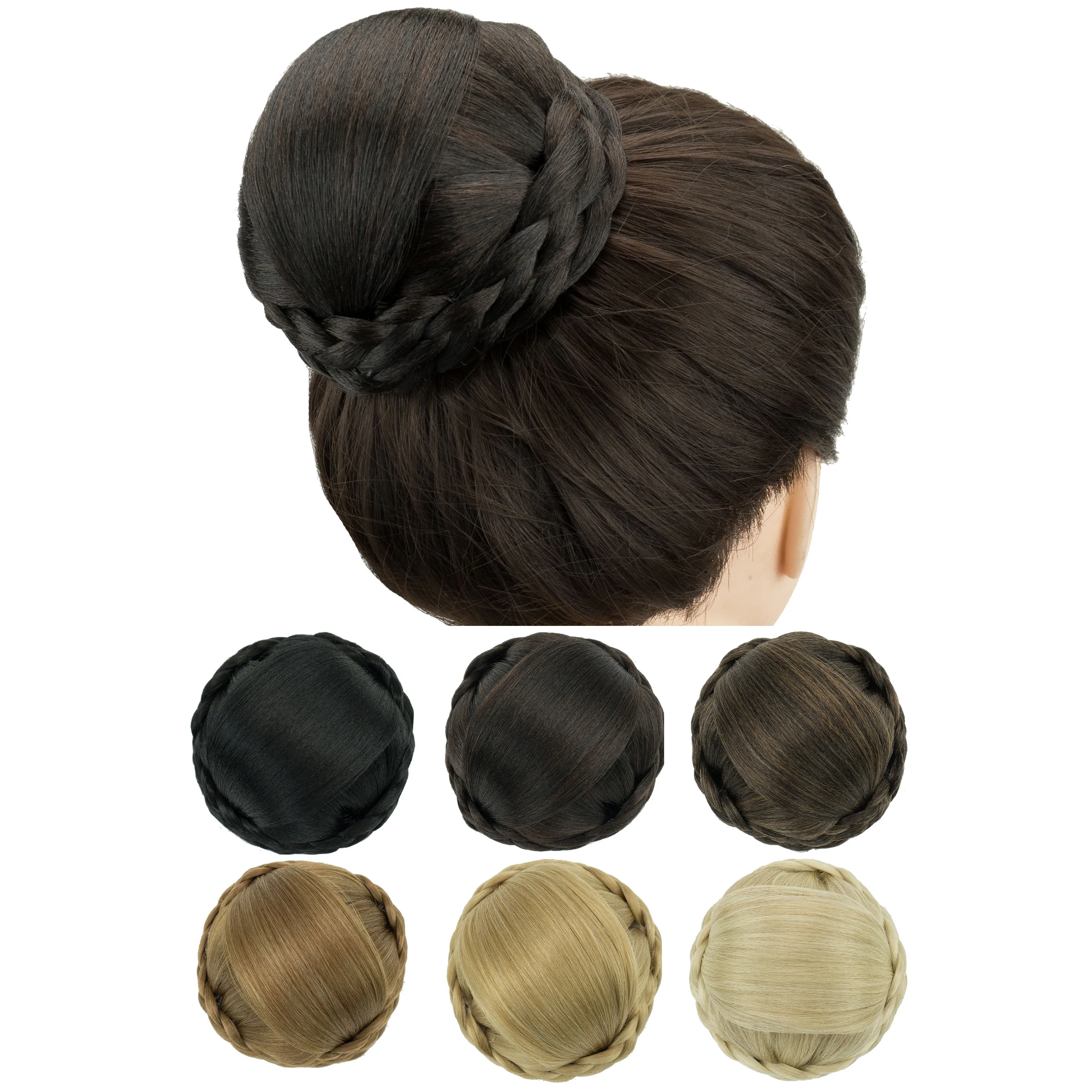 Soowee Brown High Temperature Fiber Synthetic Hairpieces Accessories Braided Chignon Hair Bun Donut Roller Headwear
Soowee Brown High Temperature Fiber Synthetic Hairpieces Accessories Braided Chignon Hair Bun Donut Roller Headwear