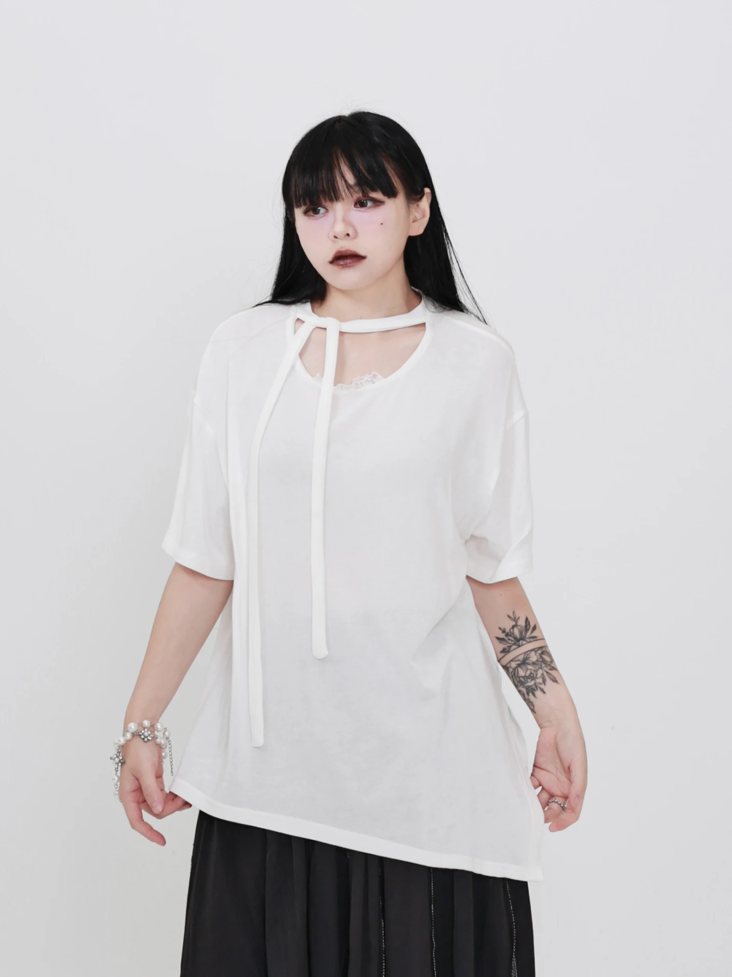Summer New Arrival Dark Style Simple Pure Color Lace Collar Loose Fit Versatile Women's Short Sleeve T-Shirt Breathable Cotto...
Summer New Arrival Dark Style Simple Pure Color Lace Collar Loose Fit Versatile Women's Short Sleeve T-Shirt Breathable Cotto...