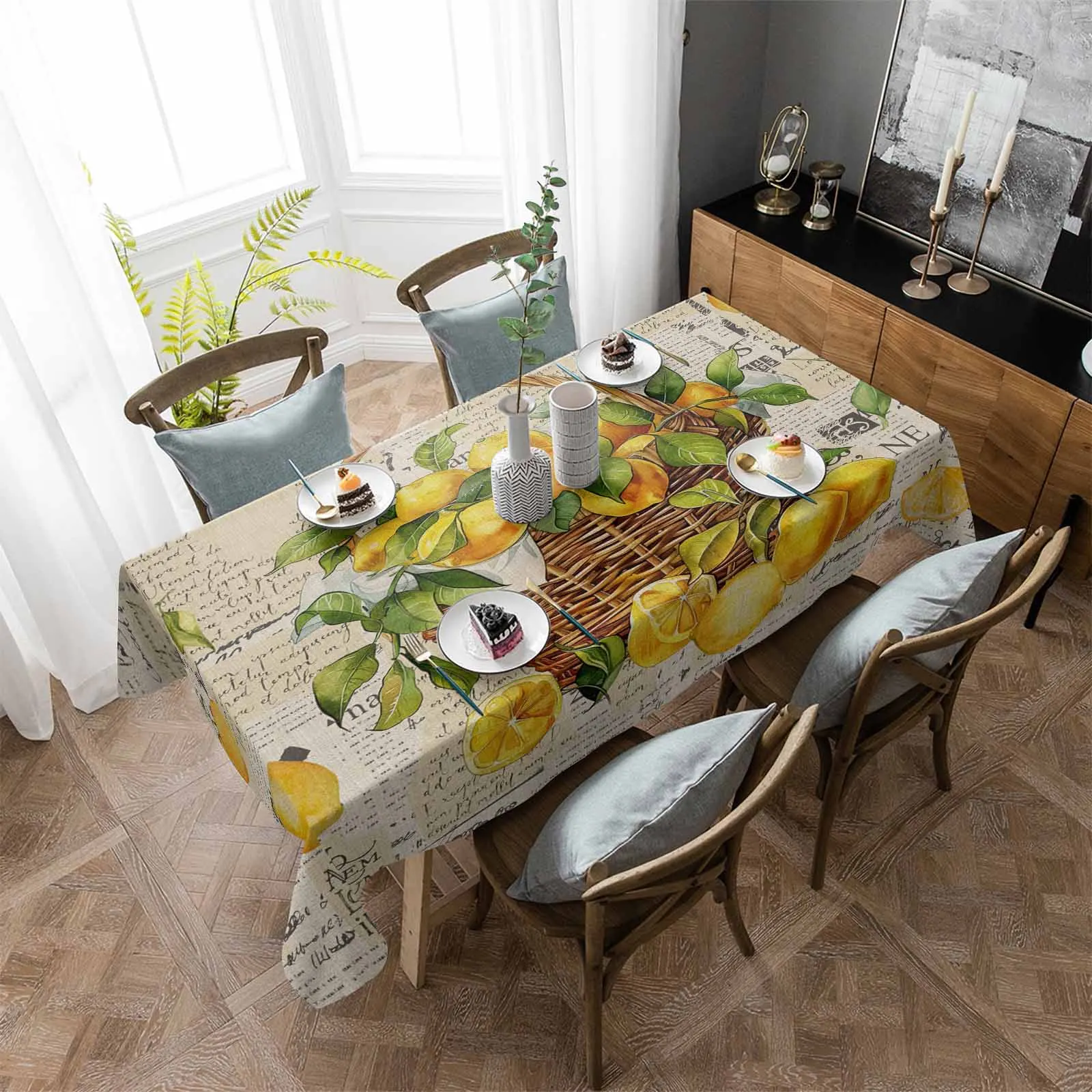 Watercolor Lemon Fruit Vintage Waterproof Tablecloth Party Decorations Supplies Rectangle Table Cloth for Kitchen Table Decor
Watercolor Lemon Fruit Vintage Waterproof Tablecloth Party Decorations Supplies Rectangle Table Cloth for Kitchen Table Decor
