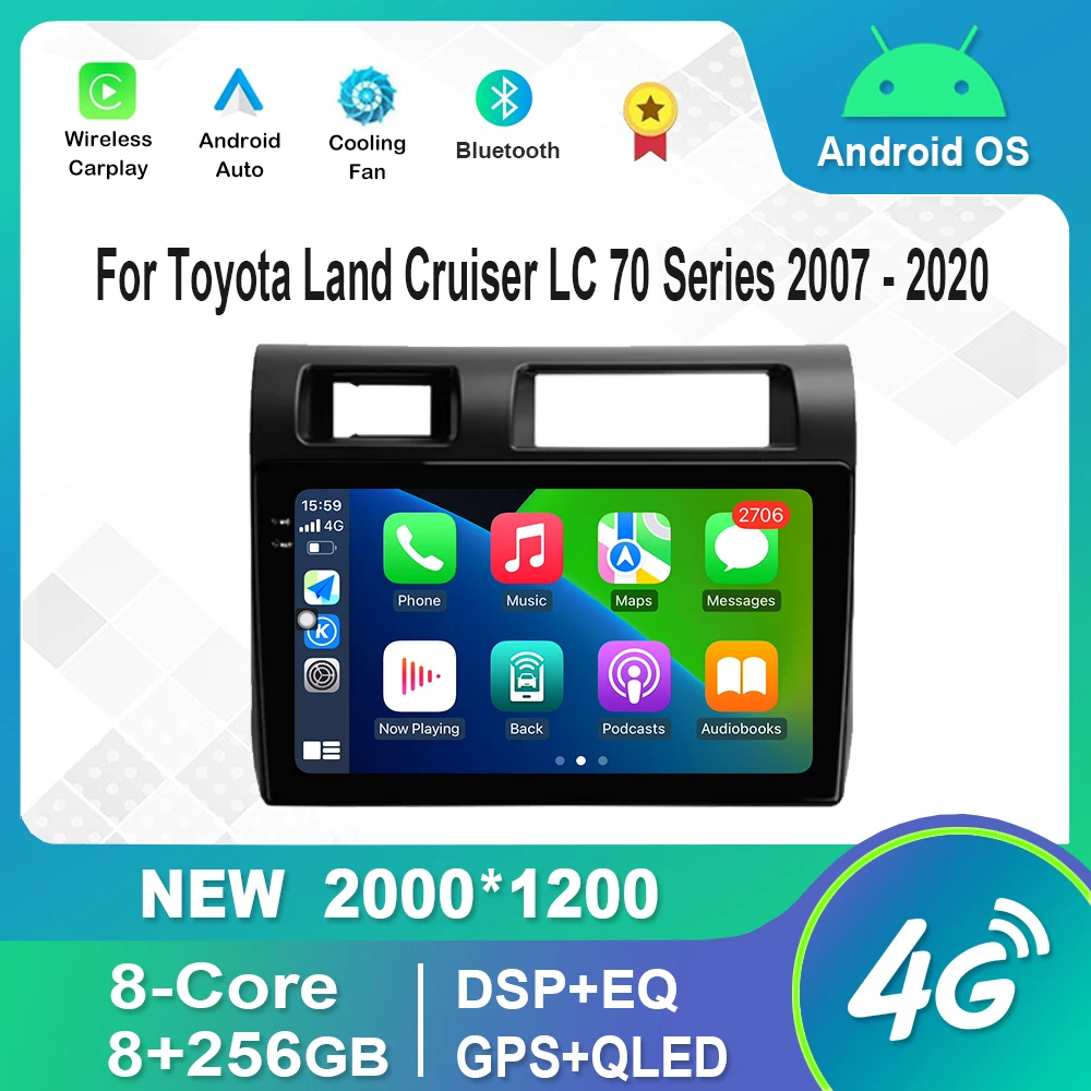 9 inch Android Auto Video Multimedia Player GPS Bluetooth DSP For Toyota Land Cruiser LC 70 Series 2007 - 2020 HD Touch Screen
9 inch Android Auto Video Multimedia Player GPS Bluetooth DSP For Toyota Land Cruiser LC 70 Series 2007 - 2020 HD Touch Screen