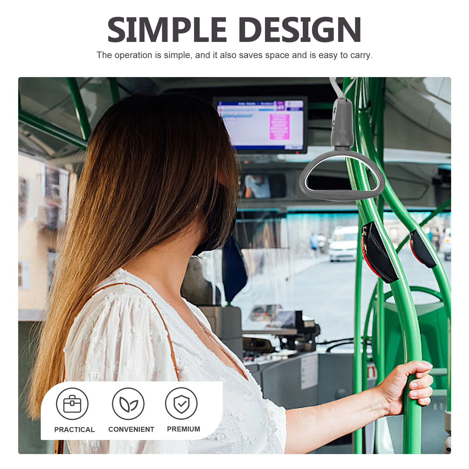 Semicircle Handle Ring for Bus Car Subway Vehicle ABS Sturdy Portable Lightweight Easy Install Support Safety Grip
Semicircle Handle Ring for Bus Car Subway Vehicle ABS Sturdy Portable Lightweight Easy Install Support Safety Grip