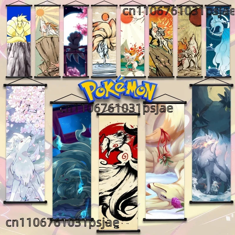 Pokemon Ninetales Hanging Scroll Posters Elegant Japanese Style Anime Wall Decor Perfect Gift for Pokémon Fans
Pokemon Ninetales Hanging Scroll Posters Elegant Japanese Style Anime Wall Decor Perfect Gift for Pokémon Fans