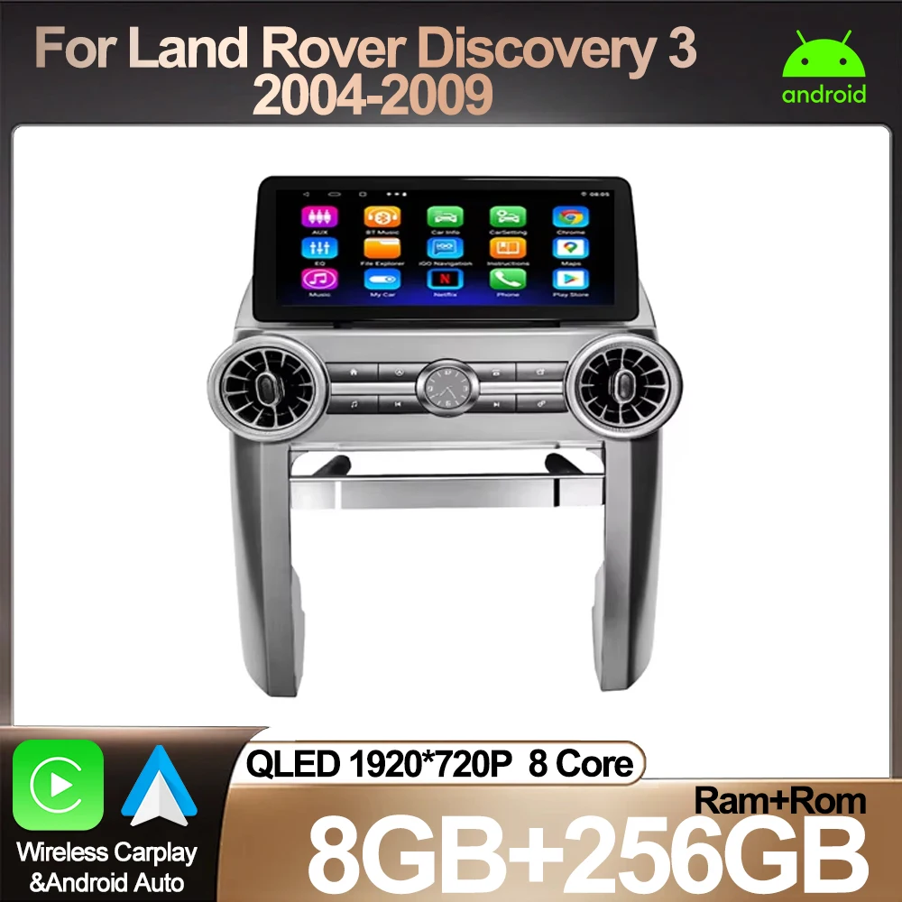12,3 дюймовый автомобильный Android для Land Rover Discovery 3 2004-2009 2 din GPS-навигация Беспроводная Android Автомобильная интеллектуальная система DSP RDS
12,3 дюймовый автомобильный Android для Land Rover Discovery 3 2004-2009 2 din GPS-навигация Беспроводная Android Автомобильная интеллектуальная система DSP RDS