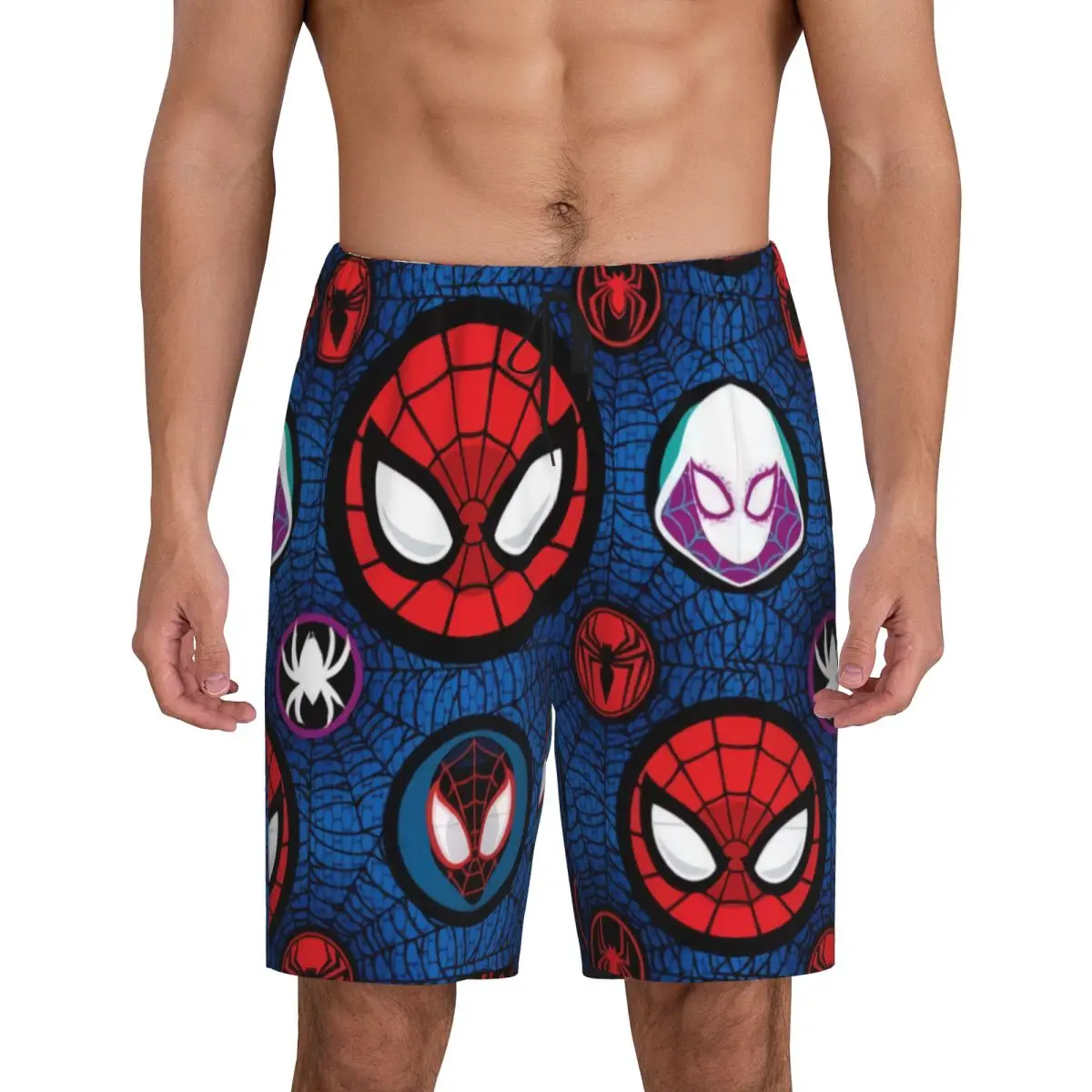 Custom Printed Men Animated Anime Spider Man Pajama Bottoms Spider Web Sleepwear Pjs Sleep Shorts with Pockets
Custom Printed Men Animated Anime Spider Man Pajama Bottoms Spider Web Sleepwear Pjs Sleep Shorts with Pockets