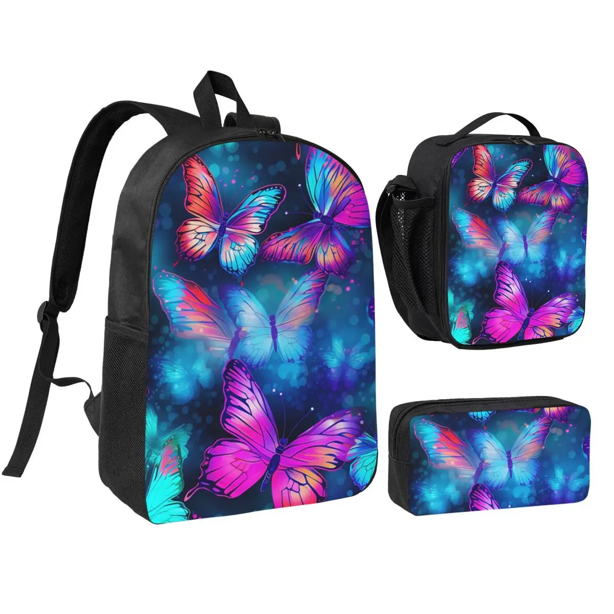 Brilliant Butterfly 3 Backpack Student BookBag School Bag Shoulder Bags 3ps Insulated Lunch Bag Pencil Case
Brilliant Butterfly 3 Backpack Student BookBag School Bag Shoulder Bags 3ps Insulated Lunch Bag Pencil Case