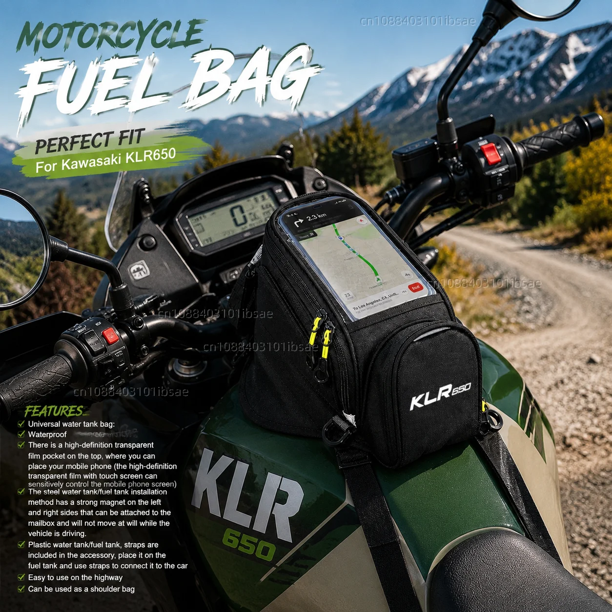 NEW Universal Magnetic Fuel Tank Bag Motorcycle Phone Navigation Pack For Kawasaki KLR650 KLR 650 KLR250 250
NEW Universal Magnetic Fuel Tank Bag Motorcycle Phone Navigation Pack For Kawasaki KLR650 KLR 650 KLR250 250