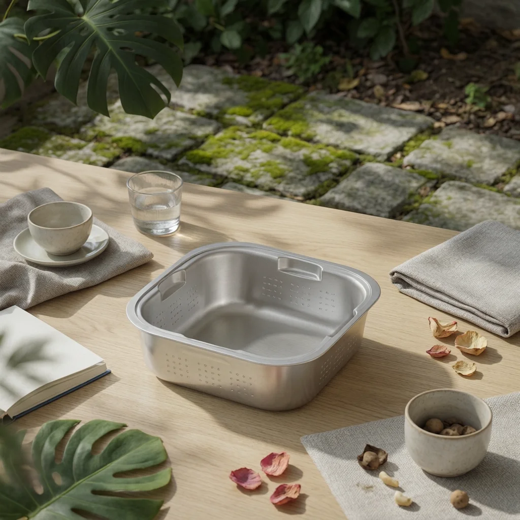 Double-Layer Draining Basin Nested Square Drain Basin Stainless Steel Colander Integrated Handles Kitchenware Flat Wide Rim
Double-Layer Draining Basin Nested Square Drain Basin Stainless Steel Colander Integrated Handles Kitchenware Flat Wide Rim