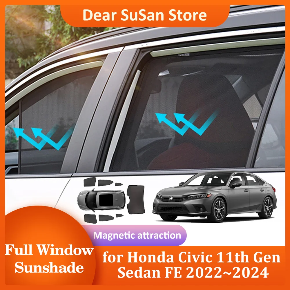 Автомобильный Магнитный солнцезащитный козырек для Honda Civic 11th Gen Sedan FE 2022 ~ 2024, занавеска на лобовое стекло на крышу, накладка на крышу, аксессуары
Автомобильный Магнитный солнцезащитный козырек для Honda Civic 11th Gen Sedan FE 2022 ~ 2024, занавеска на лобовое стекло на крышу, накладка на крышу, аксессуары