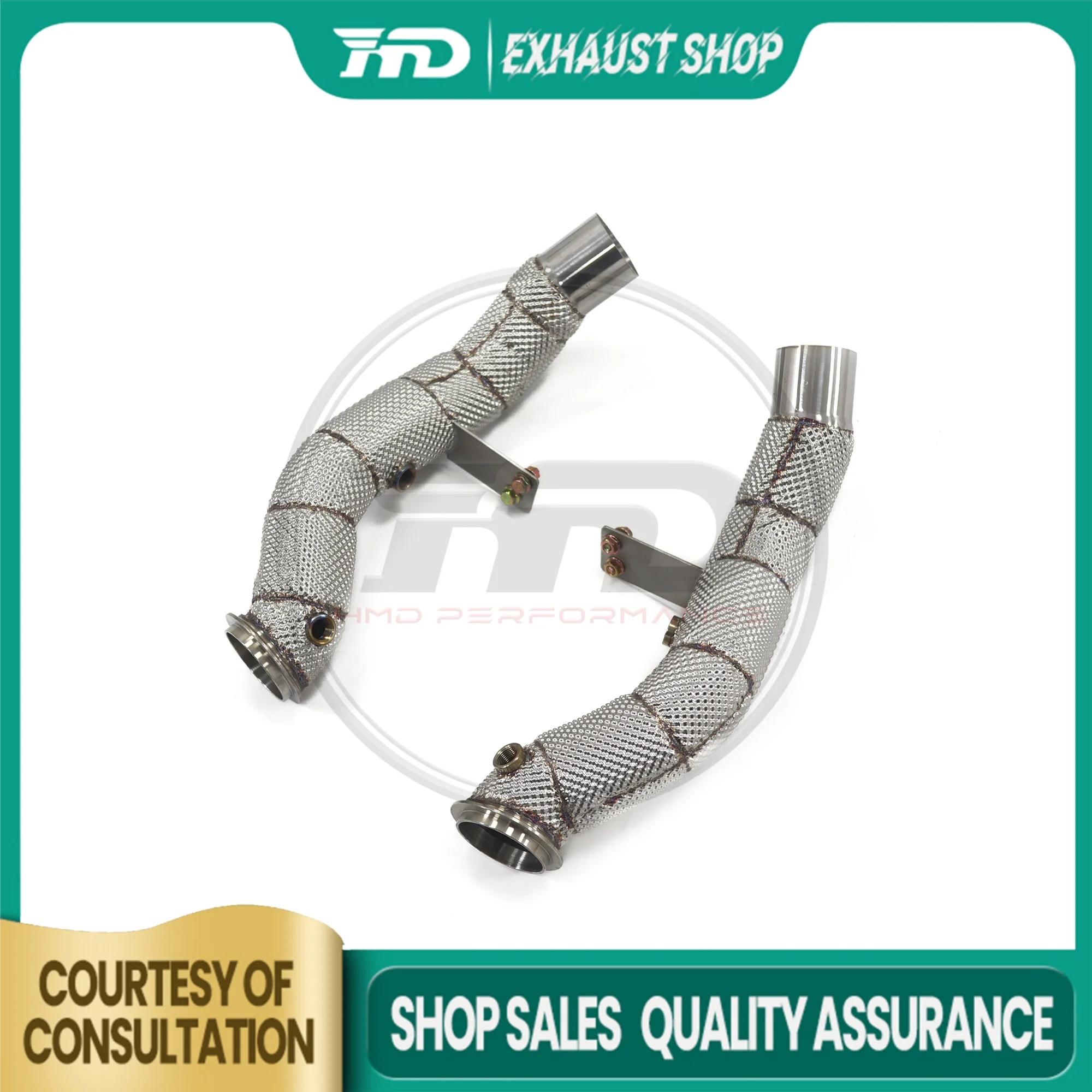 High Quality Downpipe For Alfa Romeo Giulia 2.9T Stainless Steel Exhaust System Heat Shield High Flow Performance Racing Pipe HM
High Quality Downpipe For Alfa Romeo Giulia 2.9T Stainless Steel Exhaust System Heat Shield High Flow Performance Racing Pipe HM