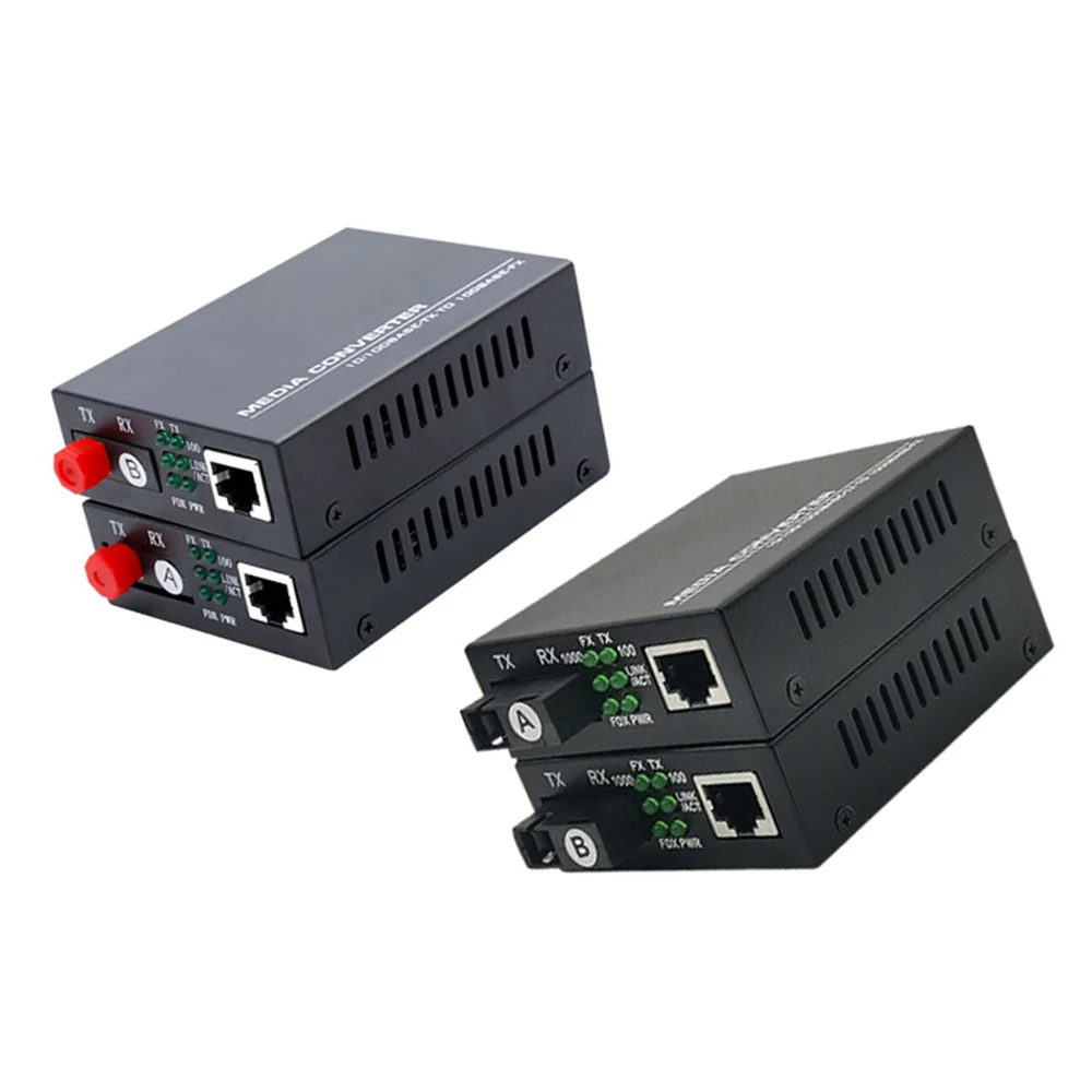 10/100/1000 Mbps fiber optic transceiver enhanced version SC FC single-mode single fiber optoelectronic converter 1 pair
10/100/1000 Mbps fiber optic transceiver enhanced version SC FC single-mode single fiber optoelectronic converter 1 pair