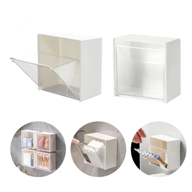 Wall Mounted Cotton Pad Storage Boxes Dustproof Bathroom Organizer For Cotton Swabs Makeup Adhesive Jewelry Holder Box
Wall Mounted Cotton Pad Storage Boxes Dustproof Bathroom Organizer For Cotton Swabs Makeup Adhesive Jewelry Holder Box
