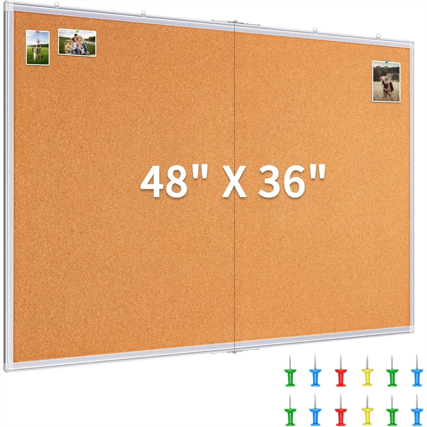 Large Cork Board 48x36 in, Bulletin Board for Walls with Aluminum Frame, Foldable Pin Memo Board for Office Home
Large Cork Board 48x36 in, Bulletin Board for Walls with Aluminum Frame, Foldable Pin Memo Board for Office Home