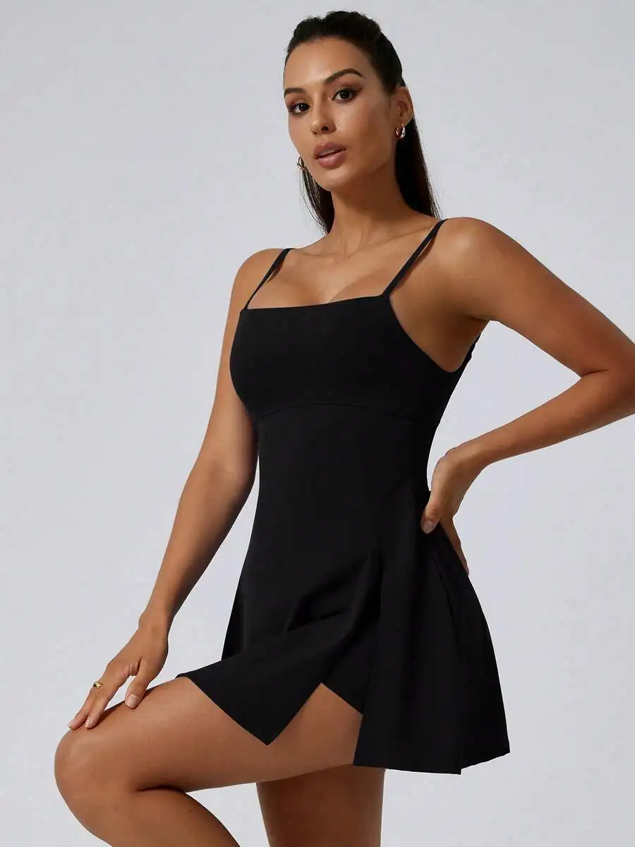 Womens Black Sleeveless Square Neck Sporty Mini Dress Summer Casual
Womens Black Sleeveless Square Neck Sporty Mini Dress Summer Casual