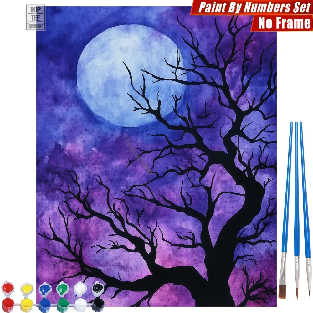 Mysterious Dead Tree DIY Digital Oil Paints Set - Tree Moon Sky Home Bedroom Decor Mother'S Day Gift For Wife
Mysterious Dead Tree DIY Digital Oil Paints Set - Tree Moon Sky Home Bedroom Decor Mother'S Day Gift For Wife