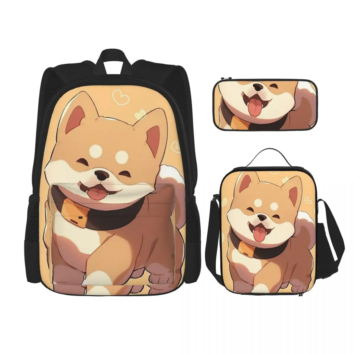 Cute Shiba Inu Backpacks Boys Girls Bookbag Children School Bags Kids Rucksack Lunch Bag Pen Bag Three-Piece Set
Cute Shiba Inu Backpacks Boys Girls Bookbag Children School Bags Kids Rucksack Lunch Bag Pen Bag Three-Piece Set