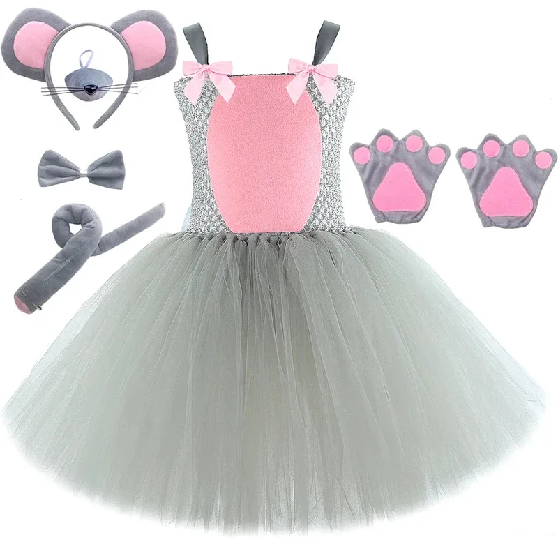 Pink Gray Rat Costumes for Baby Girls Grey Mouse Ballet Tutu Dress for Kids Animal Mice Halloween Fancy Outfits Birthday Clothes
Pink Gray Rat Costumes for Baby Girls Grey Mouse Ballet Tutu Dress for Kids Animal Mice Halloween Fancy Outfits Birthday Clothes