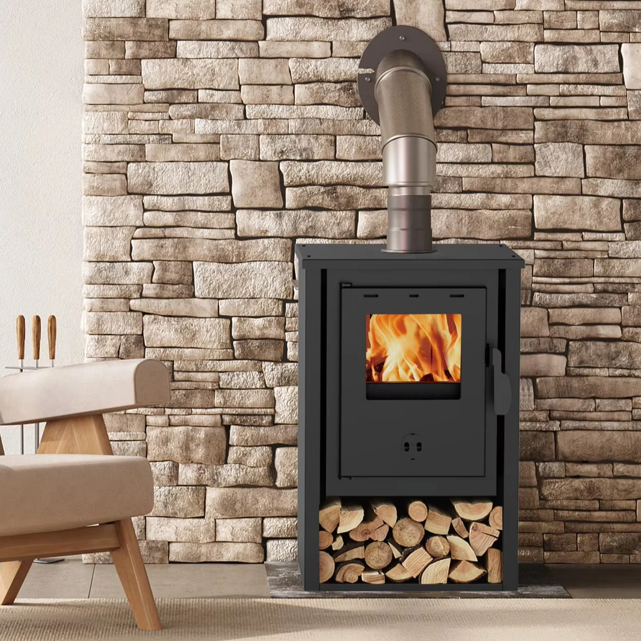 Luxurious and practicalR0902A Lightweight 49kg Smokeless Modern Wood Heater Wood Burning Stove Indoor Wood Stove for Sale
Luxurious and practicalR0902A Lightweight 49kg Smokeless Modern Wood Heater Wood Burning Stove Indoor Wood Stove for Sale