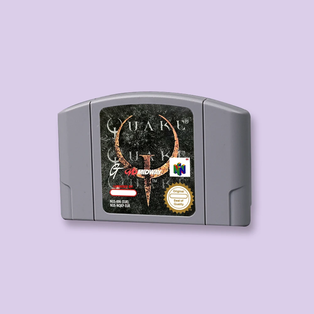 for Quake 64 64bit game card for EUR PAL version N64 video game console English language
for Quake 64 64bit game card for EUR PAL version N64 video game console English language