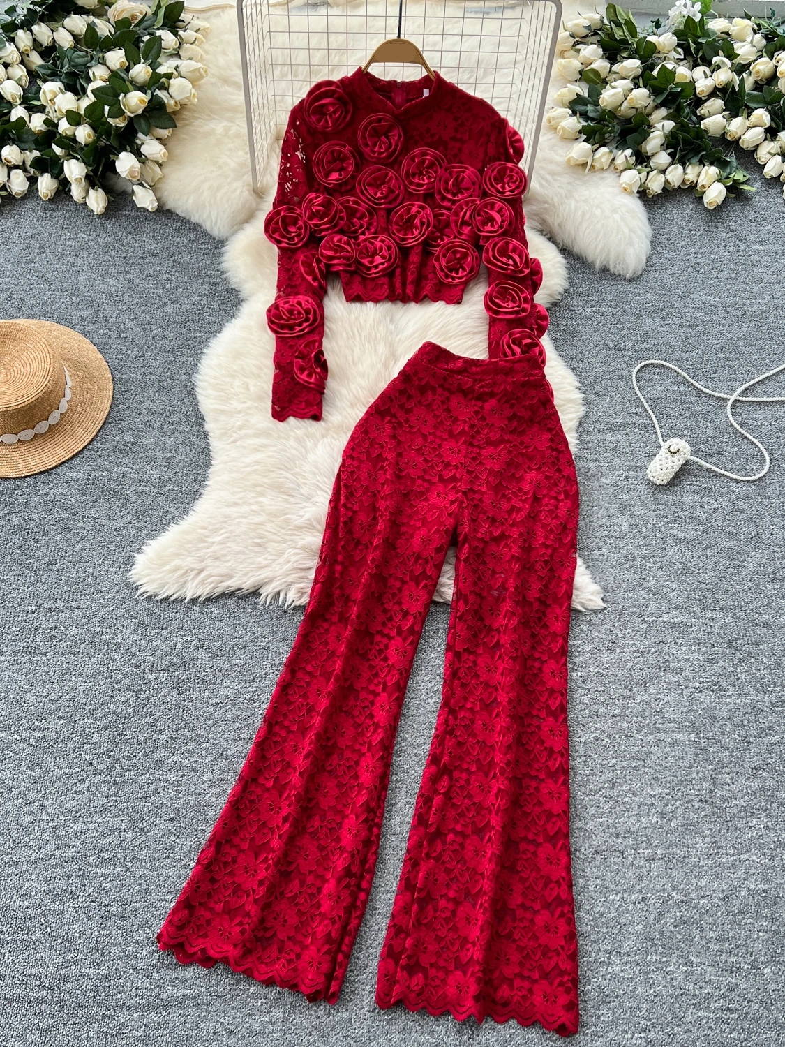 New Matching Sets 3D Floral Bodycone Top And Bottom Set Women High Street Y2K Summer 2 Piece Sets Women Outfit Luxury Elegant
New Matching Sets 3D Floral Bodycone Top And Bottom Set Women High Street Y2K Summer 2 Piece Sets Women Outfit Luxury Elegant