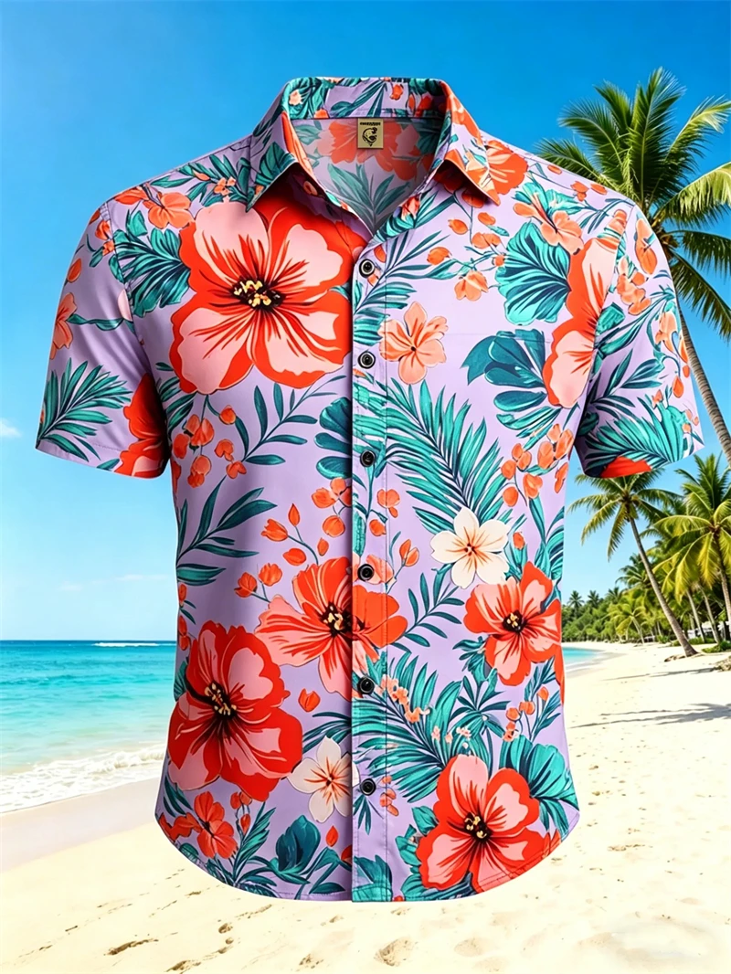 Summer 3D Floral Graphic Shirts Hawaiian Men's Top Breathable Fashion Clothing Beach Vacation Men's Short Sleeved Outdoor Wear
Summer 3D Floral Graphic Shirts Hawaiian Men's Top Breathable Fashion Clothing Beach Vacation Men's Short Sleeved Outdoor Wear