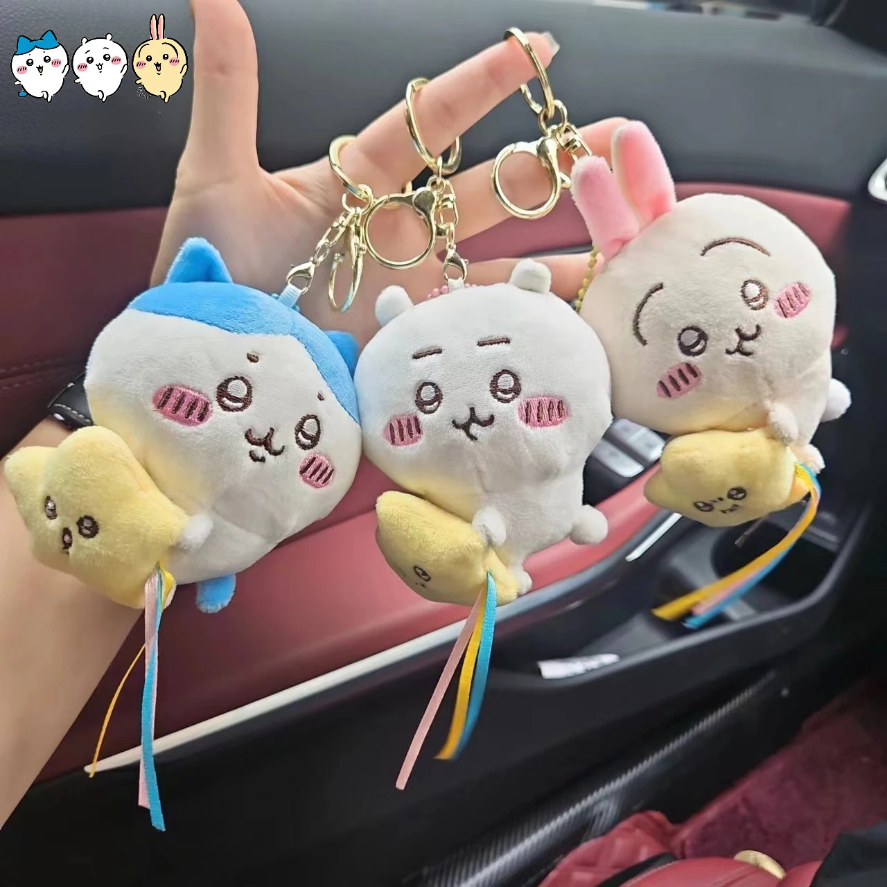 Chiikawa Plush Doll Pendants Star Hugging Series Hachiware Cute Cartoon Keychain Hanging Keychain Plush Doll Accessories
Chiikawa Plush Doll Pendants Star Hugging Series Hachiware Cute Cartoon Keychain Hanging Keychain Plush Doll Accessories