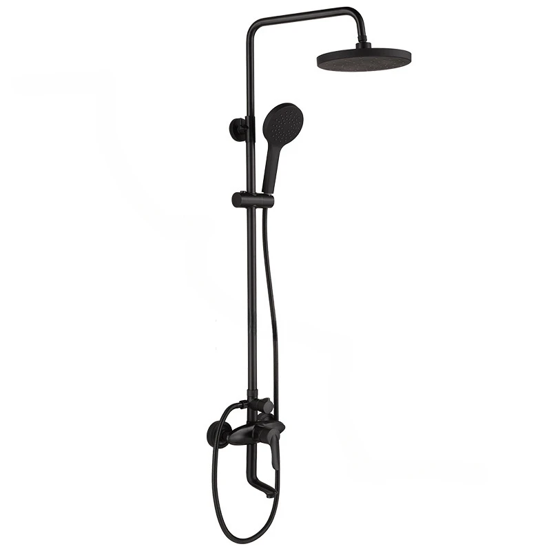 Black Brass 2 Handle Faucet Bathroom Shower Set Household Shower System Wall Mounted Luxury Bathroom Bathtub Rain Shower Head MC
Black Brass 2 Handle Faucet Bathroom Shower Set Household Shower System Wall Mounted Luxury Bathroom Bathtub Rain Shower Head MC