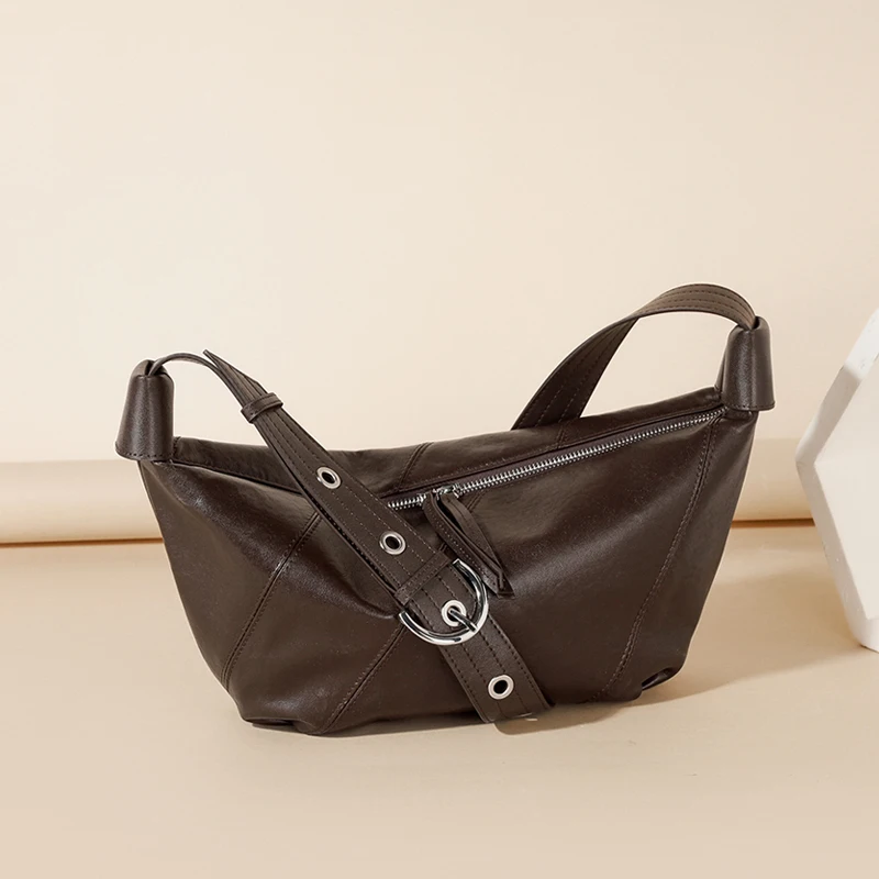 Women Natural Cowhide Leather Dumpling Bag For Ladies Casual Minimalist Adjustable Crossbody Hobos Bag Commuter Bag Accessories
Women Natural Cowhide Leather Dumpling Bag For Ladies Casual Minimalist Adjustable Crossbody Hobos Bag Commuter Bag Accessories