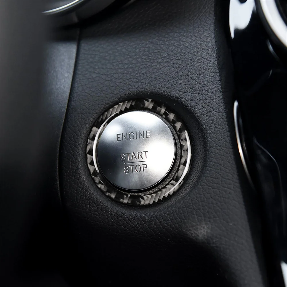 Carbon Fibre Car Key Start Stop Interior Decoration Circle Cover For Mercedes Benz C E Class W205 GLC Car Styling
Carbon Fibre Car Key Start Stop Interior Decoration Circle Cover For Mercedes Benz C E Class W205 GLC Car Styling