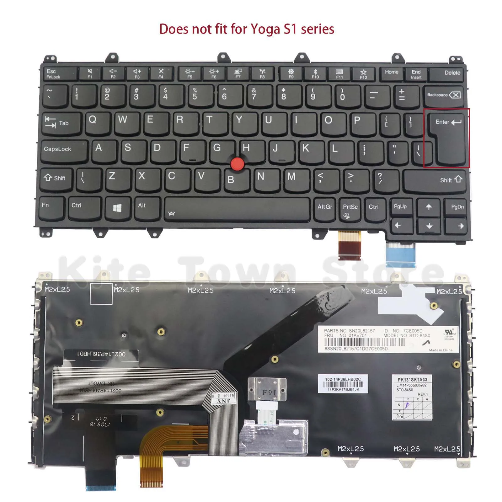 New UK Layout Laptop Keyboard Backlit w/ Pointer for Lenovo ThinkPad S1 Yoga 260 Yoga 370 X380 Yoga(Does not fit for Yoga S1)
New UK Layout Laptop Keyboard Backlit w/ Pointer for Lenovo ThinkPad S1 Yoga 260 Yoga 370 X380 Yoga(Does not fit for Yoga S1)