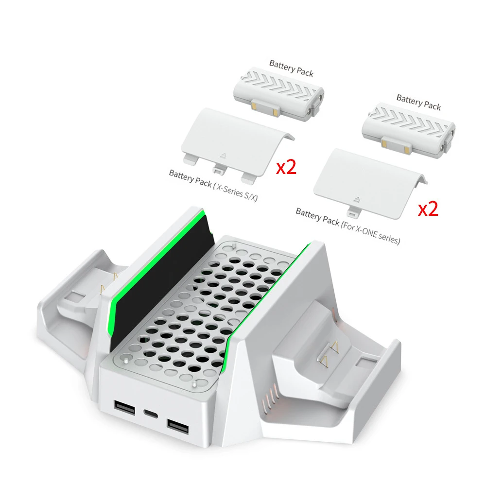 Подходит для многофункциональной охлаждающей основы серии XBox S с двойной ручкой аккумулятора, подставки для консоли зарядного устройства
Подходит для многофункциональной охлаждающей основы серии XBox S с двойной ручкой аккумулятора, подставки для консоли зарядного устройства