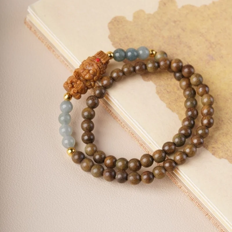 Green Sandalwood DIY Carved Accessories Original Bracelet for Men Women, Versatile and Elegant Prayer Beads
Green Sandalwood DIY Carved Accessories Original Bracelet for Men Women, Versatile and Elegant Prayer Beads