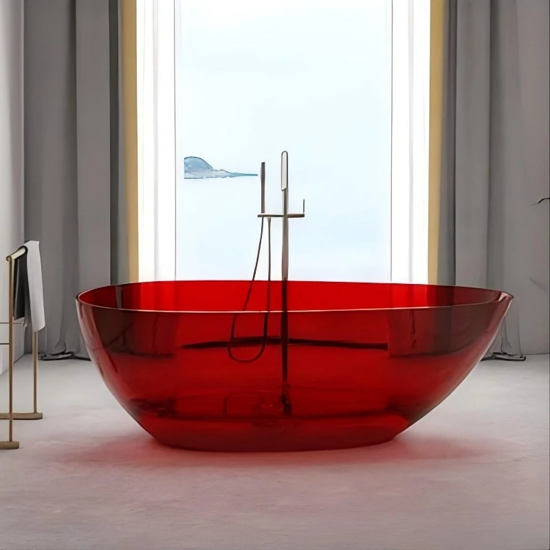 Customized transparent resin integrated bathtub, independent household bath tank, hotel homestay non-slip
Customized transparent resin integrated bathtub, independent household bath tank, hotel homestay non-slip