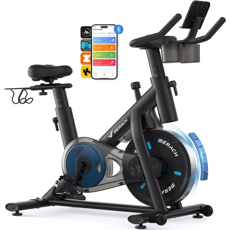 MERACH Exercise Bike, Brake Pad Stationary Bike with Exclusive App, Low Noise Indoor Cycling Bike with 300lbs Weight Capacity
MERACH Exercise Bike, Brake Pad Stationary Bike with Exclusive App, Low Noise Indoor Cycling Bike with 300lbs Weight Capacity