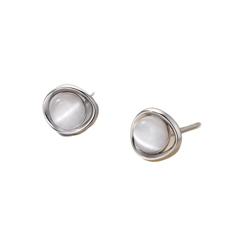 999 foot silver opal stud earrings premium earrings women's light luxury earrings
999 foot silver opal stud earrings premium earrings women's light luxury earrings