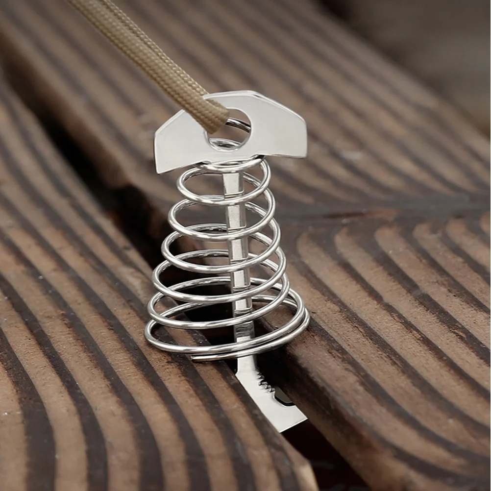 2 Pcs Stainless Steel Wind Rope Clips Unique Shape Firmly Fix Tent Deck Camping Spring Hook Pegs Fish Bone Ground
2 Pcs Stainless Steel Wind Rope Clips Unique Shape Firmly Fix Tent Deck Camping Spring Hook Pegs Fish Bone Ground