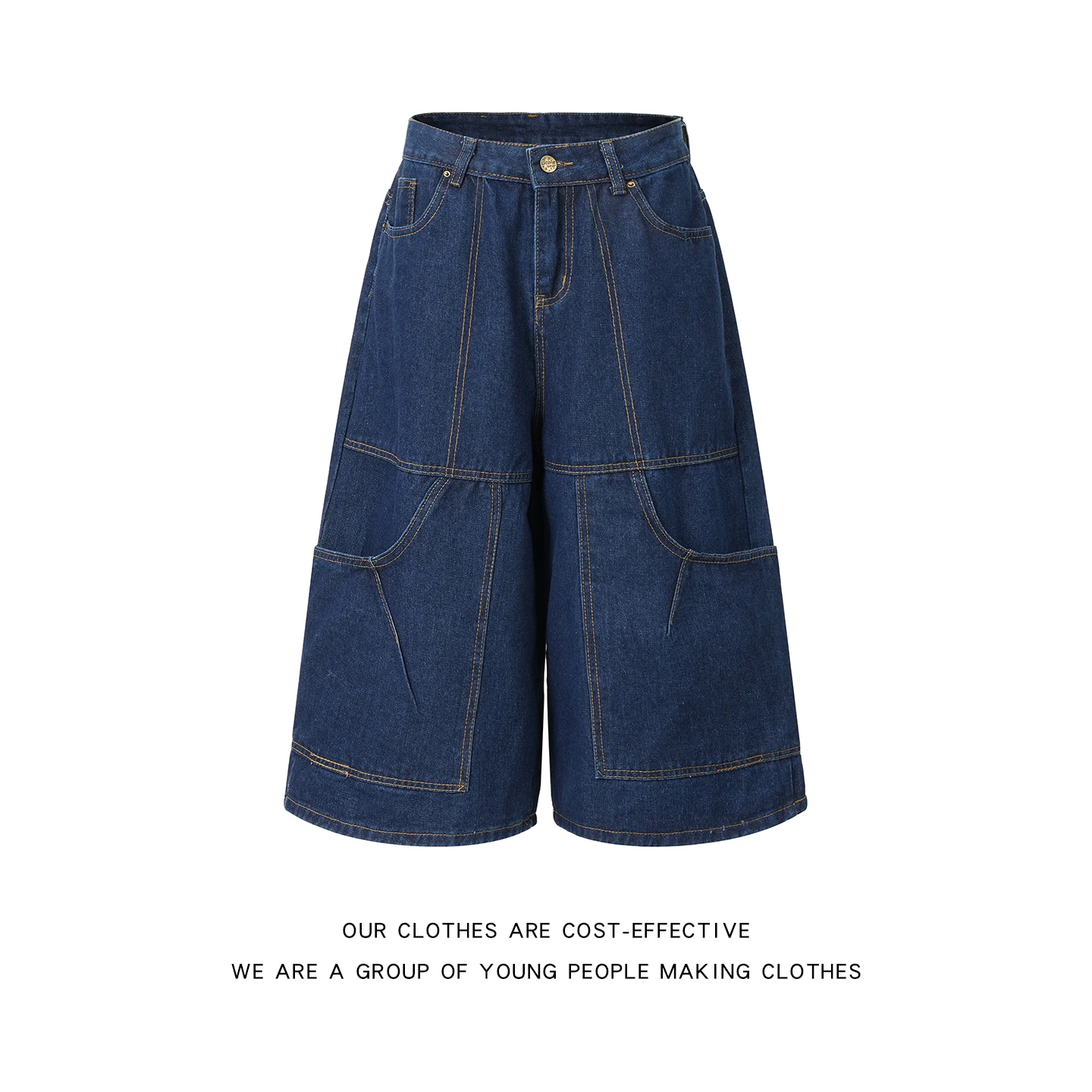 American Deep Blue Men's Jeans Cargo Pants Summer Loose Slimming Multi-Pocket Wide Leg Mid-Waist Trousers Casual Style
American Deep Blue Men's Jeans Cargo Pants Summer Loose Slimming Multi-Pocket Wide Leg Mid-Waist Trousers Casual Style