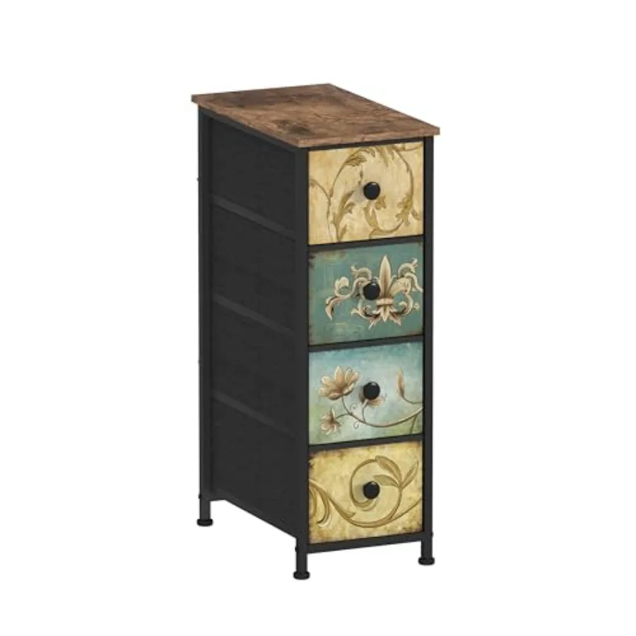Narrow Storage Dresser Slim Dresser with Retro Flowers Fabric Drawers Vertical Skinny Cabinet for Small SpacesBathroom Bedroom
Narrow Storage Dresser Slim Dresser with Retro Flowers Fabric Drawers Vertical Skinny Cabinet for Small SpacesBathroom Bedroom