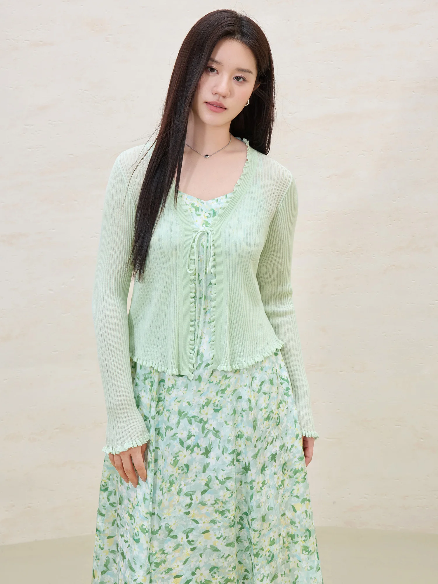 DUSHU Plus Size Green Ladies Long Sleeve Cardigan 2025 Spring Summer New Arrival Casual Slimming Chic Thin Coat 25DS82085
DUSHU Plus Size Green Ladies Long Sleeve Cardigan 2025 Spring Summer New Arrival Casual Slimming Chic Thin Coat 25DS82085