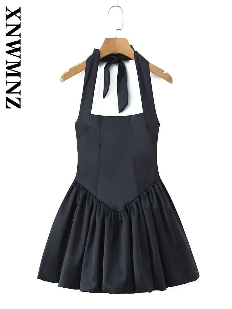 XNWMNZ 2026 Spring Woman's Fashion Casual Bandage Halter Short Dresses club Holiday Summer Lady Sleeveless Chic Thin Slim Dress
XNWMNZ 2026 Spring Woman's Fashion Casual Bandage Halter Short Dresses club Holiday Summer Lady Sleeveless Chic Thin Slim Dress